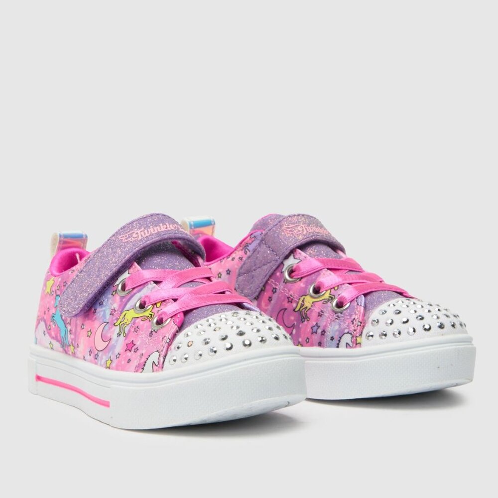 NIB Sketchers Twinkle Sparks/Unicorn Dreaming (pink,multicolour) Toddler…